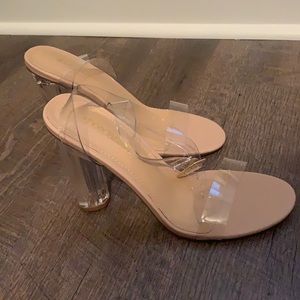 Brand New Clear Sandal Heels